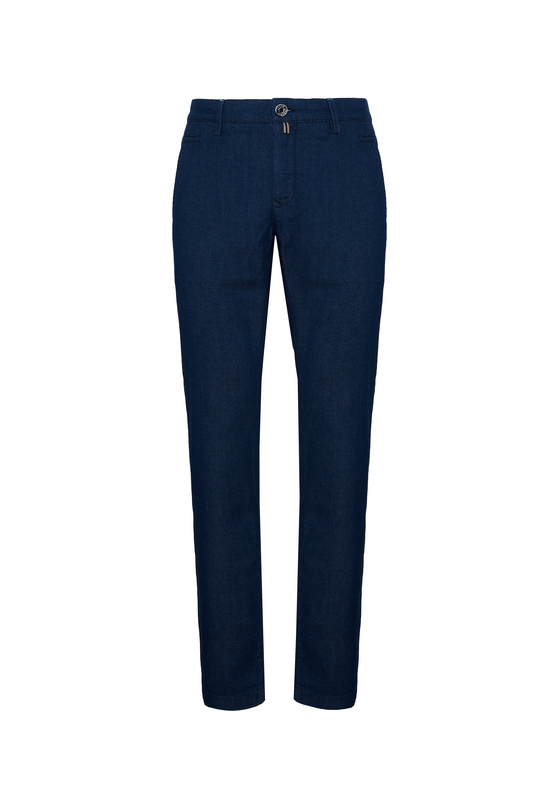 Jeans chino Bobby slim in denim power stretch blu scuro lavaggio rinse 