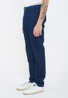 Jeans chino Bobby slim in denim power stretch blu scuro lavaggio rinse 