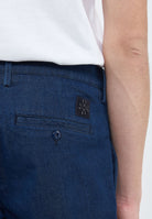 Jeans chino Bobby slim in denim power stretch blu scuro lavaggio rinse 