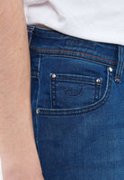 Jeans 5 tasche Nick slim in denim comfort blu scuro lavaggio vintage 