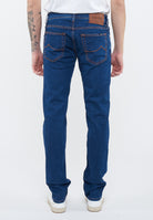 Jeans 5 tasche Nick slim in denim super stretch blu scuro lavaggio rinse 
