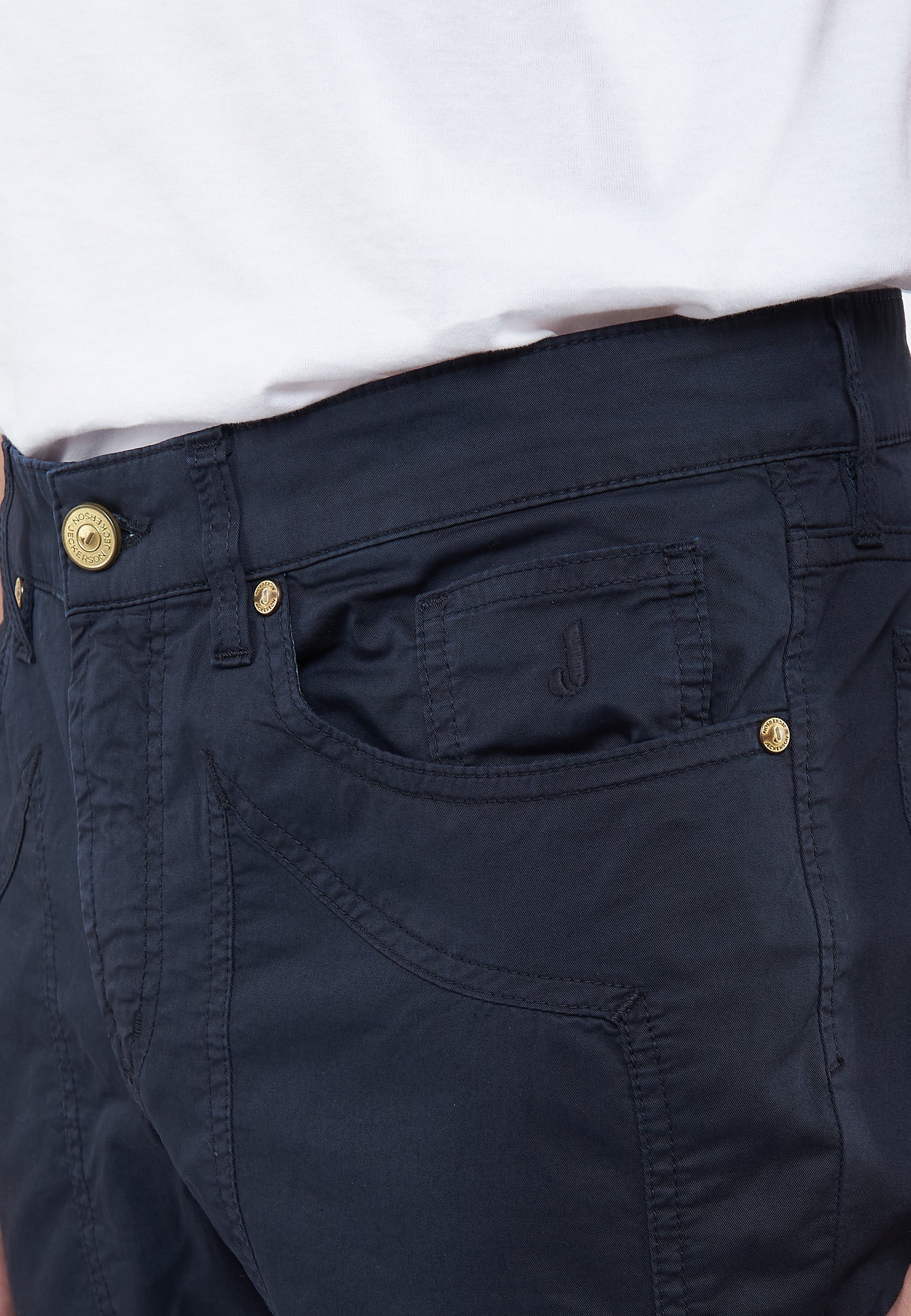Pantalone JOHN - 5 Tasche Toppa Slim Fit Blue 