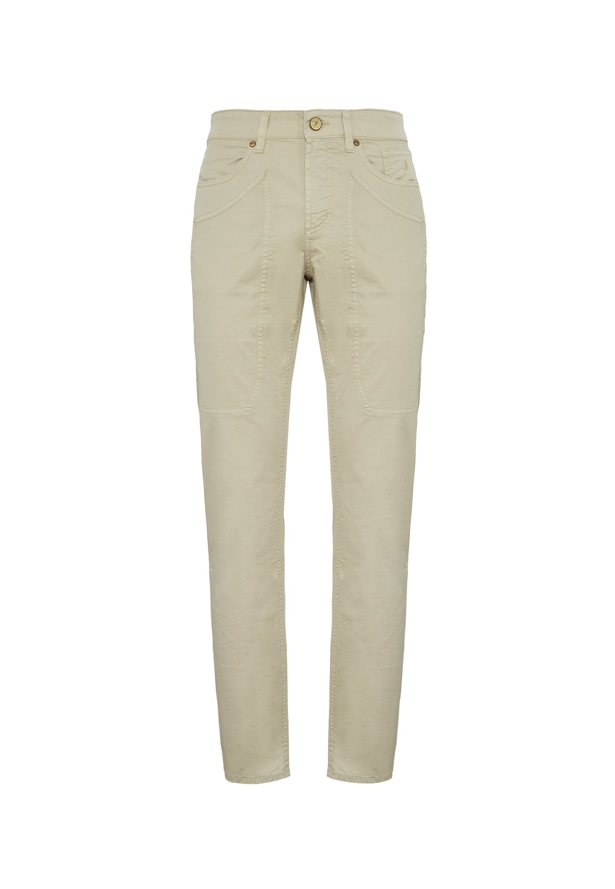 Pantalone JOHN - 5 Tasche Toppa Slim Fit Beige 