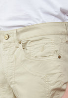 Pantalone JOHN - 5 Tasche Toppa Slim Fit Beige 