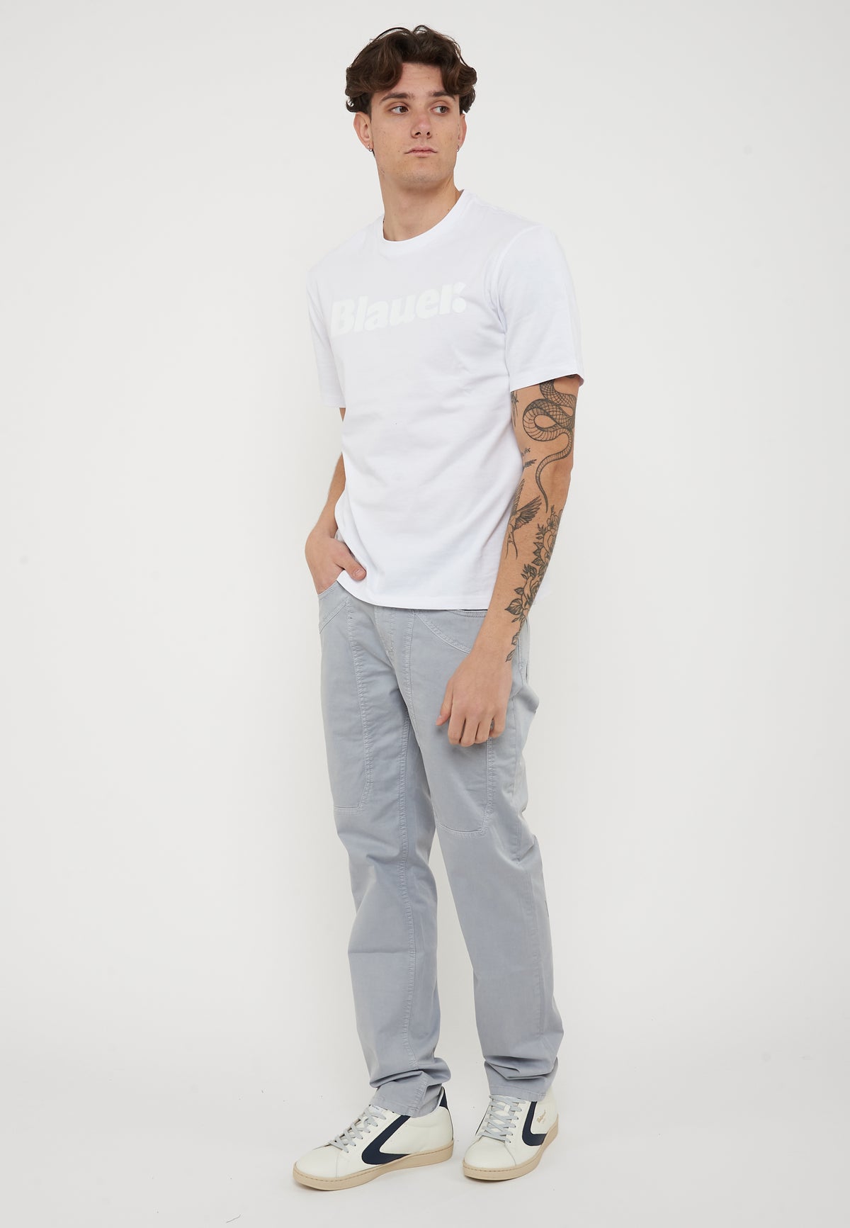 Pantalone JOHN - 5 Tasche Toppa Slim Fit Marrone Chiaro 