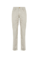 Pantalone JOHN - 5 Tasche Toppa Slim Fit Grigio Cemento 