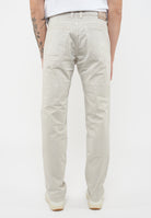 Pantalone JOHN - 5 Tasche Toppa Slim Fit Grigio Cemento 