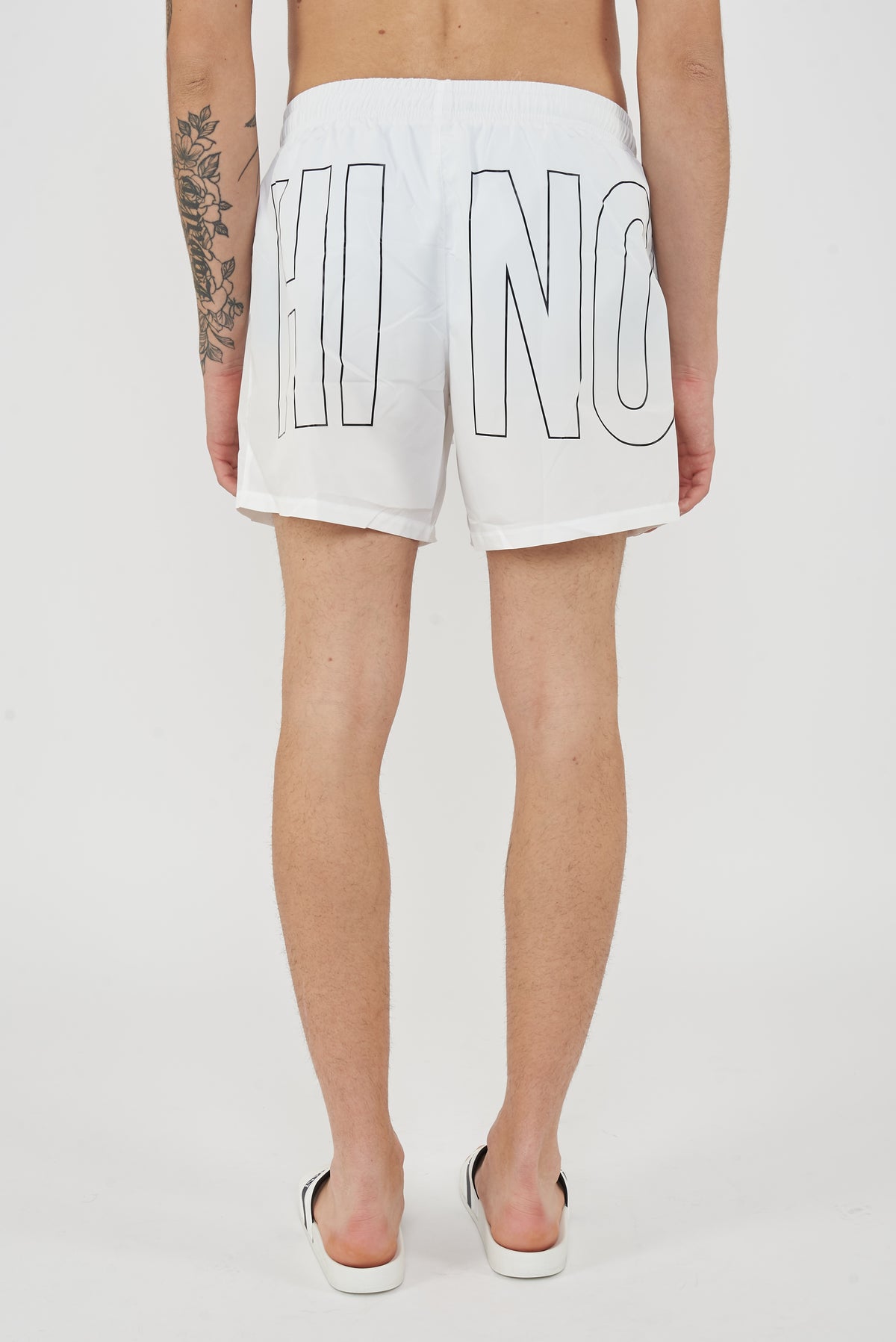 Boxer Mare Rubber Logo Bianco 