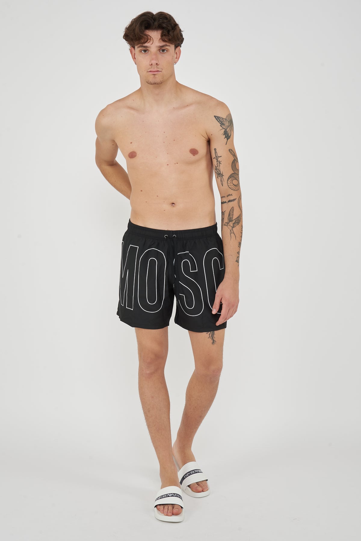 Boxer Mare Rubber Logo Nero 