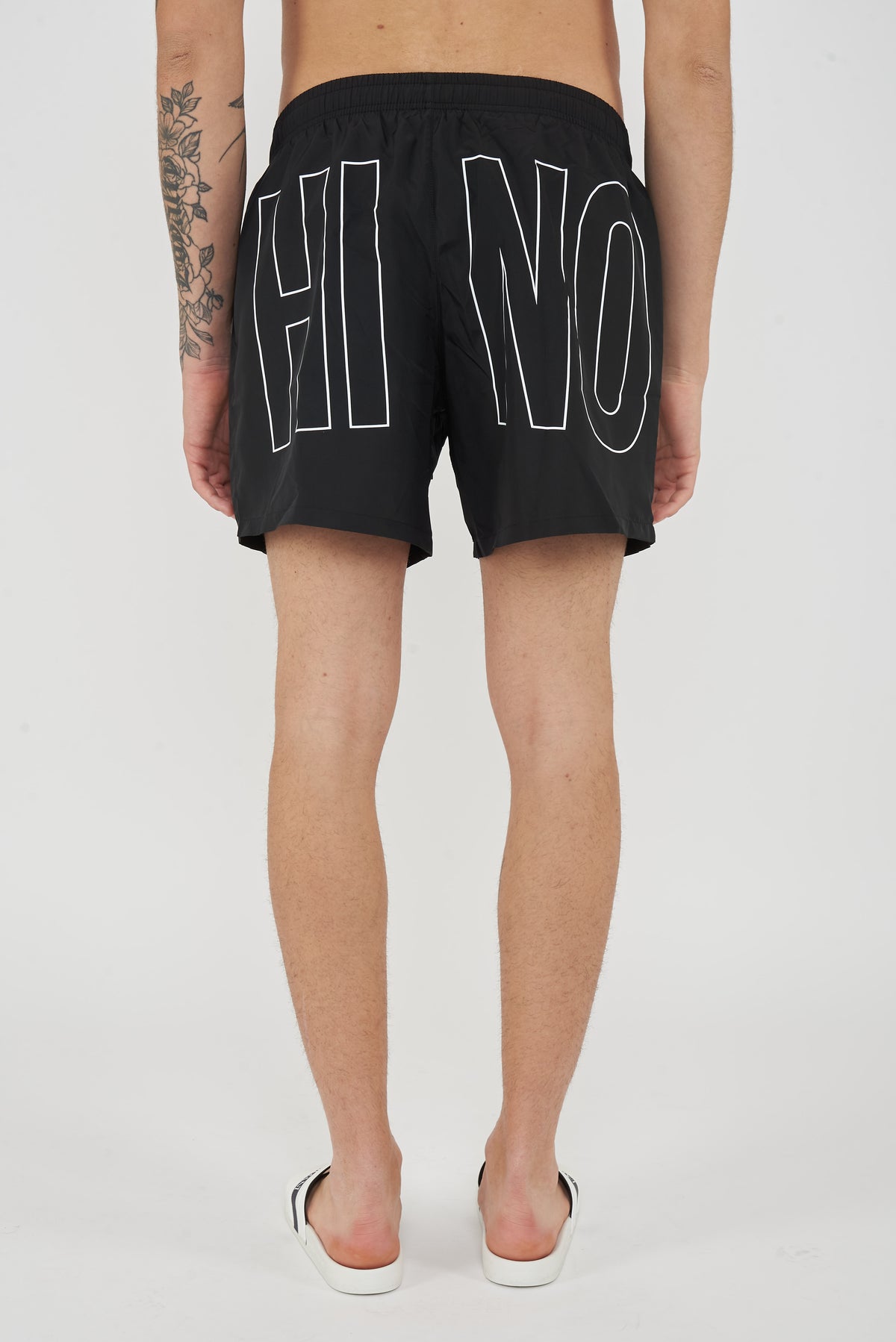 Boxer Mare Rubber Logo Nero 