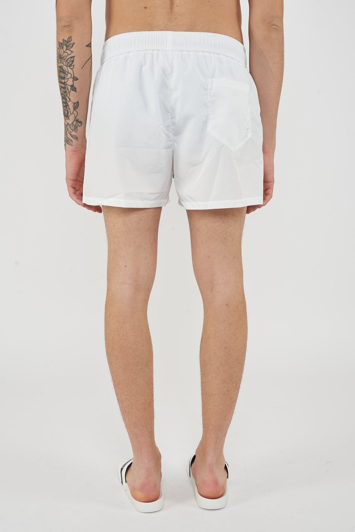 Boxer Mare Rubber Logo Bianco 