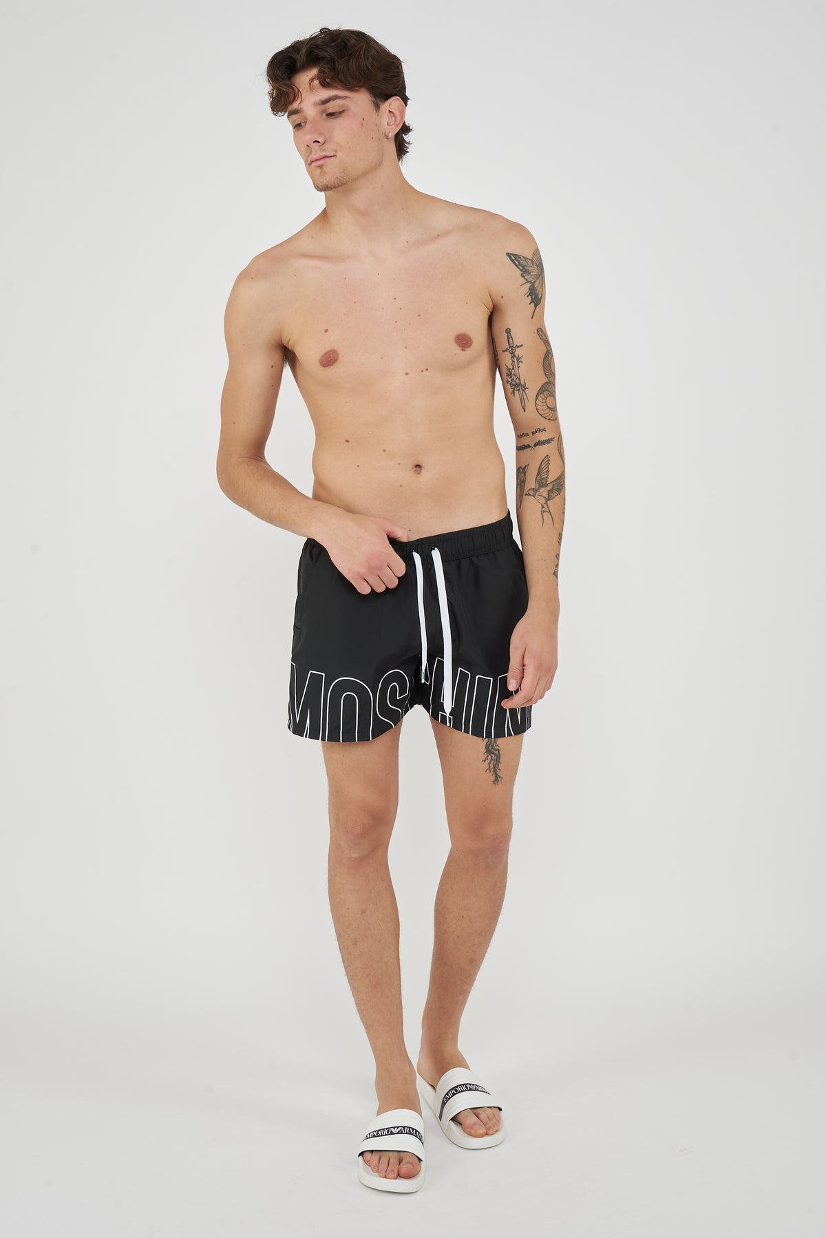Boxer Mare Rubber Logo Nero 