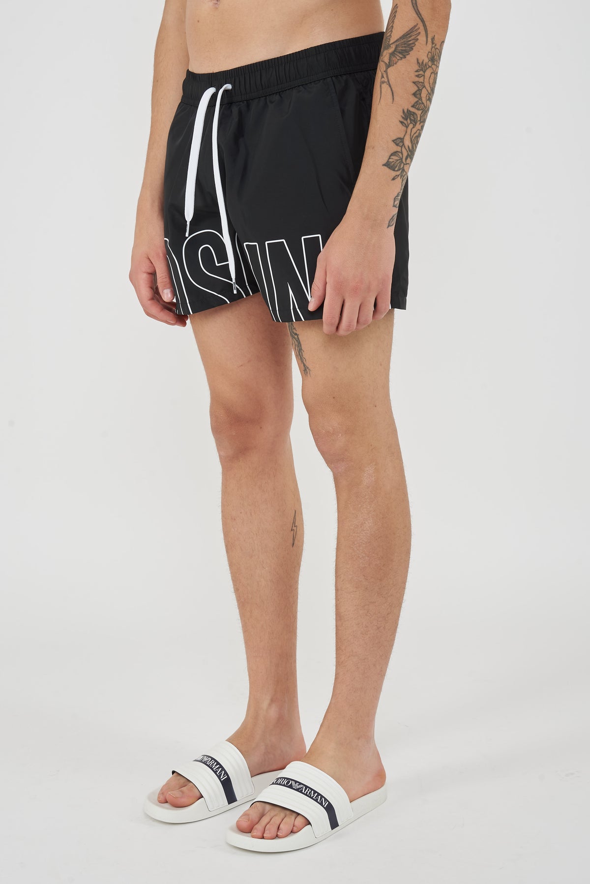 Boxer Mare Rubber Logo Nero 