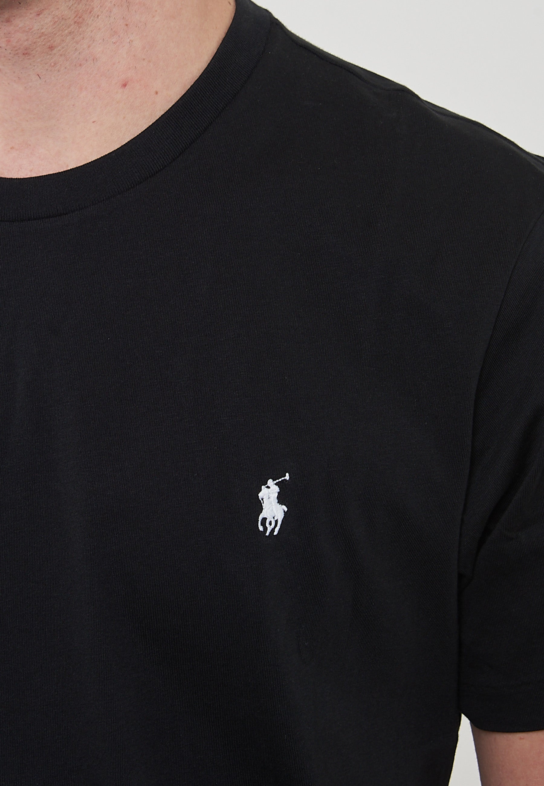T-Shirt In Jersey di Cotone Black 