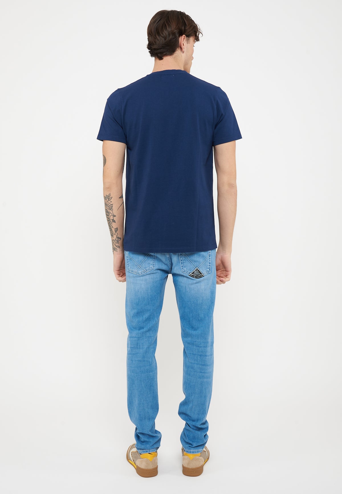 T-shirt Pocket In Jersey Blue Work 