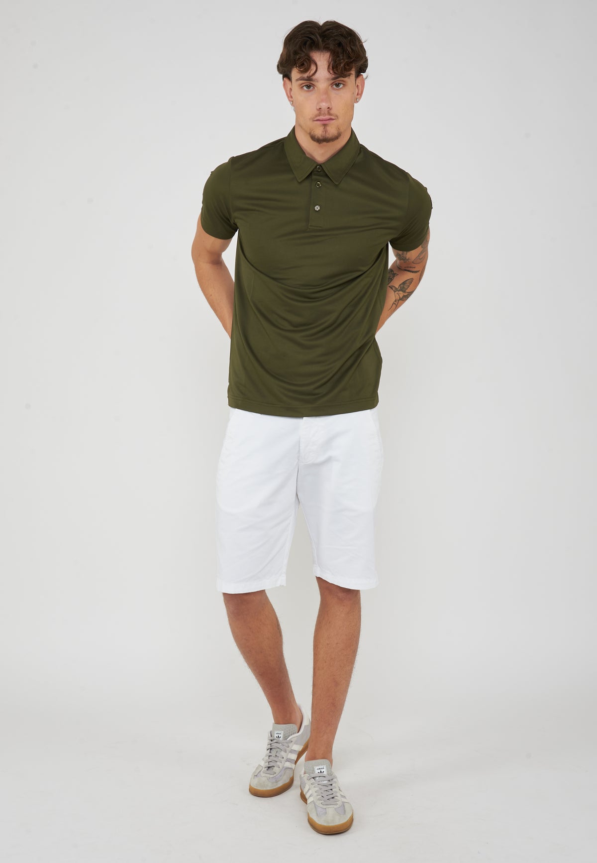 Polo Uomo Modello Clay Snake Green 