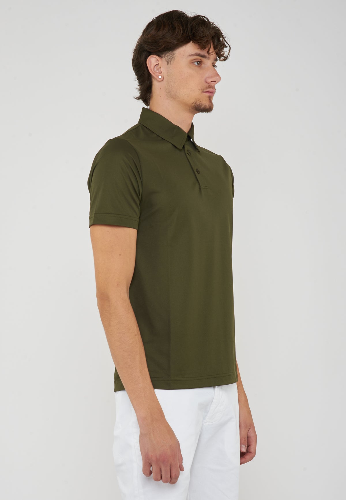 Polo Uomo Modello Clay Snake Green 