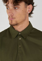 Men's Clay Snake Green Polo Shirt