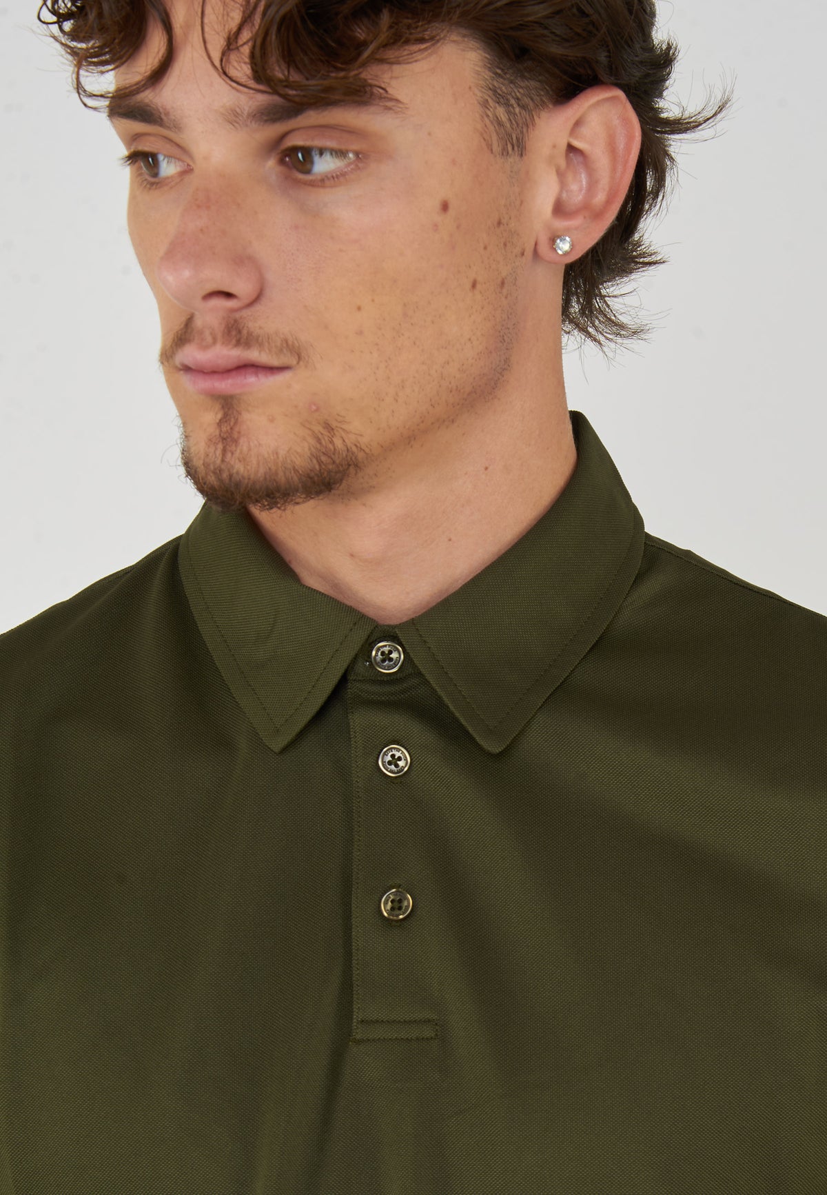 Polo Uomo Modello Clay Snake Green 