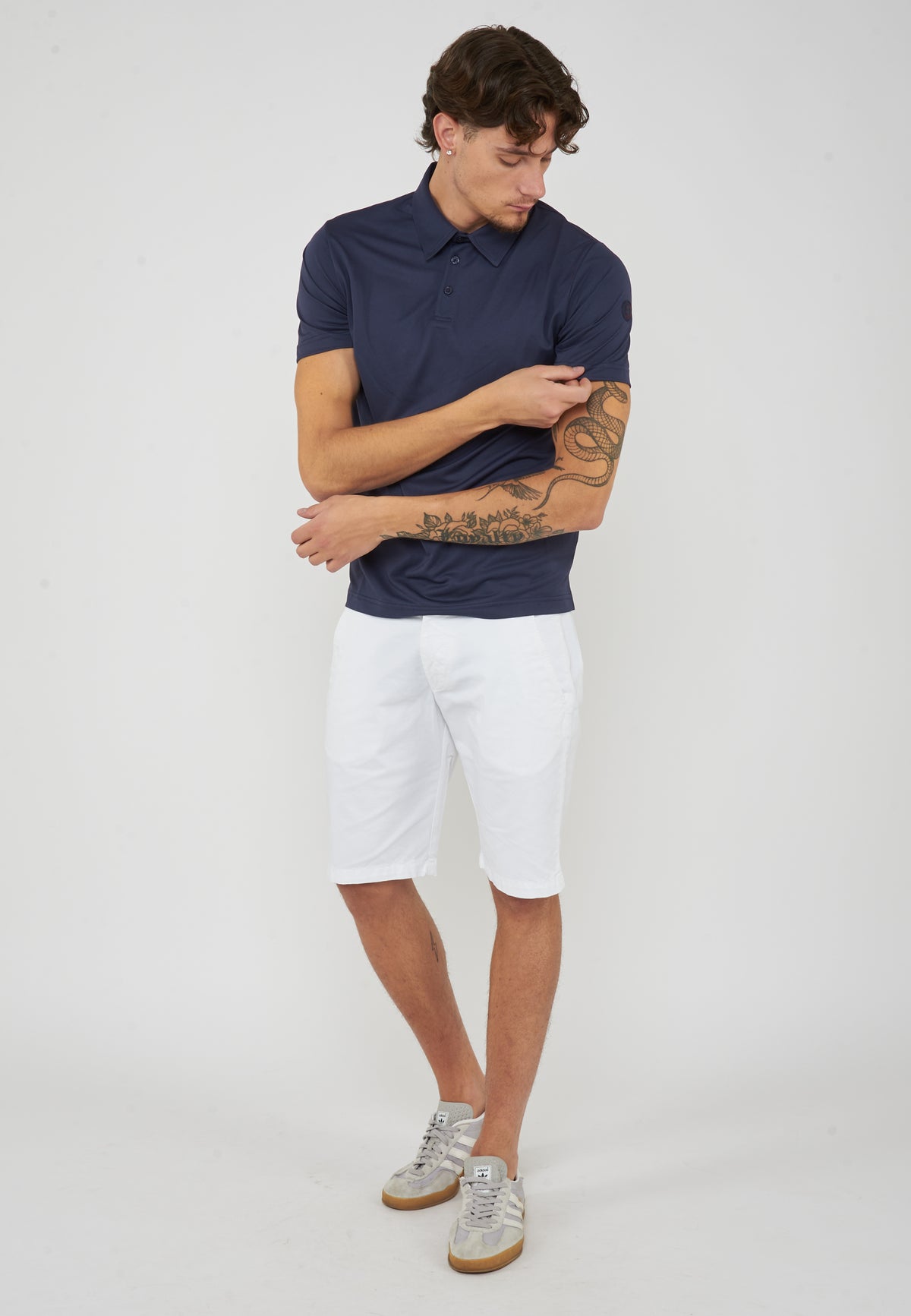 Polo Uomo Modello Clay Navy Blue 