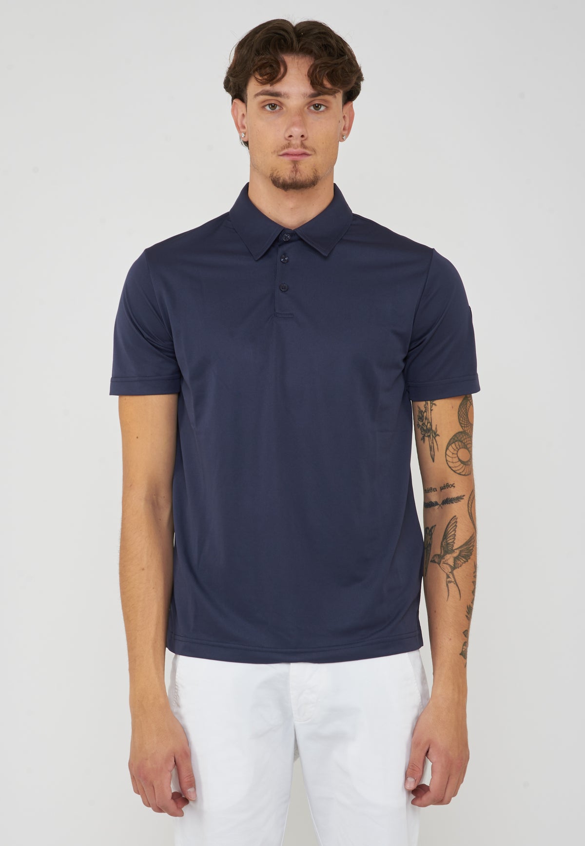 Polo Uomo Modello Clay Navy Blue 