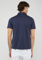 Polo Uomo Modello Clay Navy Blue 