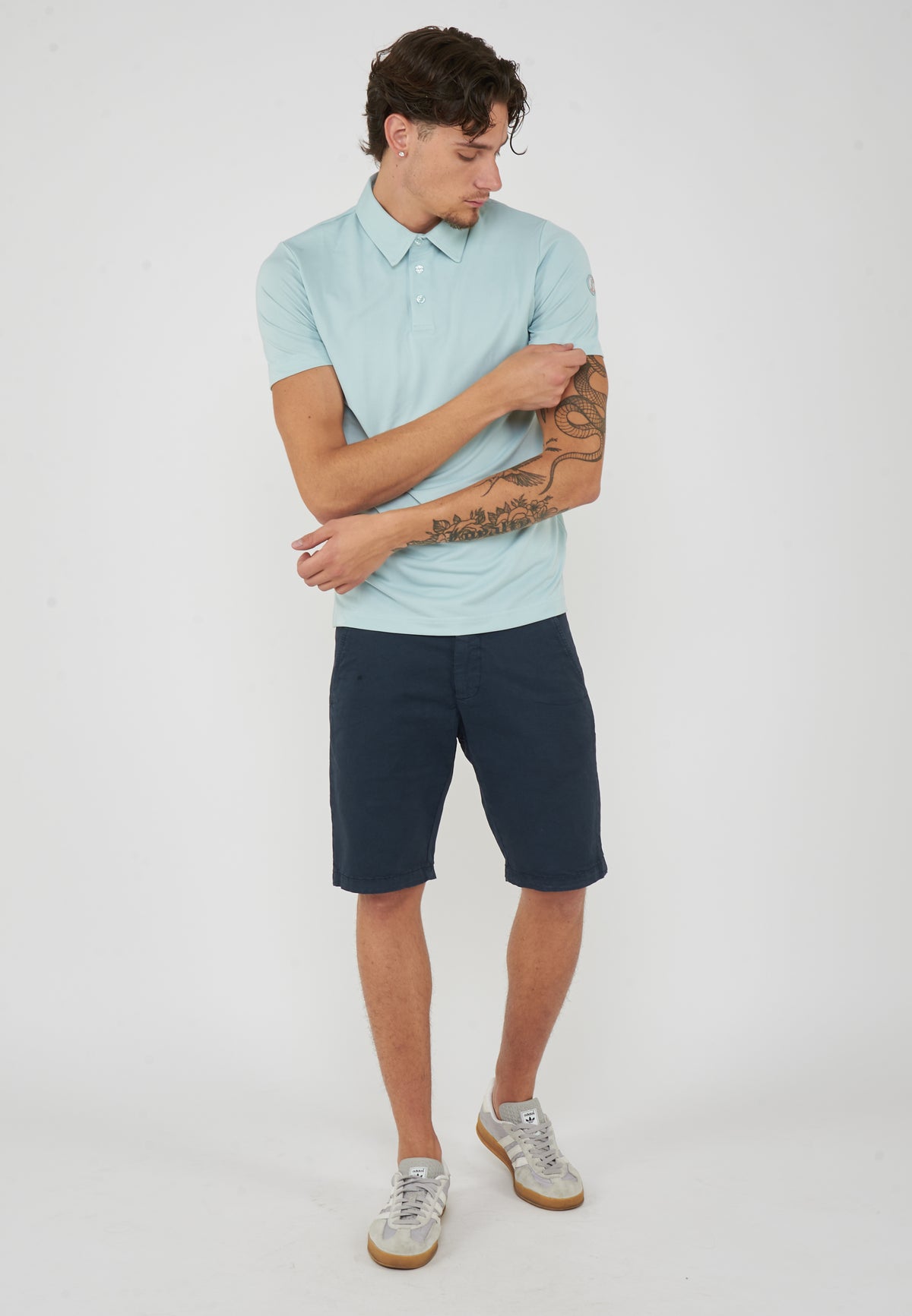 Polo Uomo Modello Clay Island Blue 