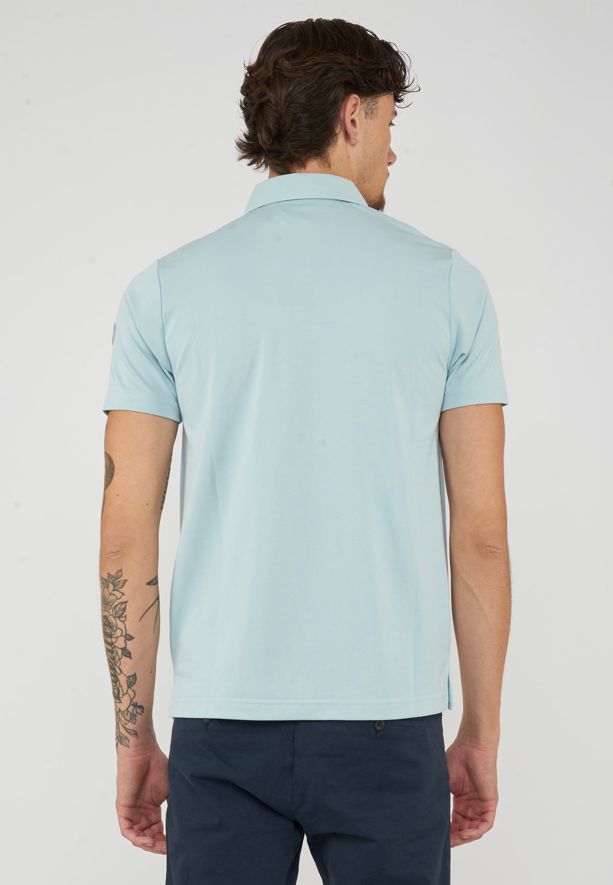Polo Uomo Modello Clay Island Blue 