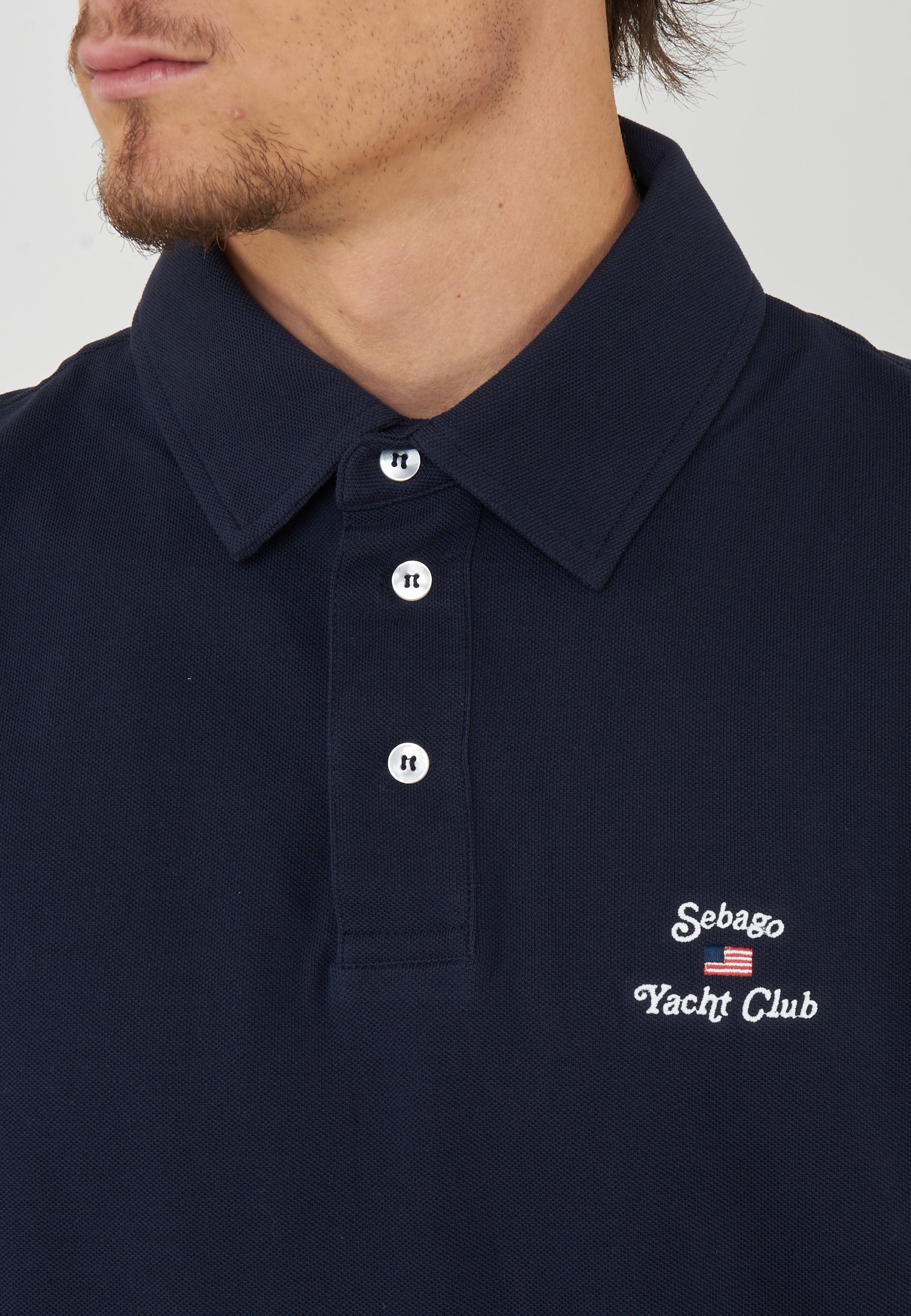 Orchard Polo Yachting Unisex Blu Marino con Design Classico 