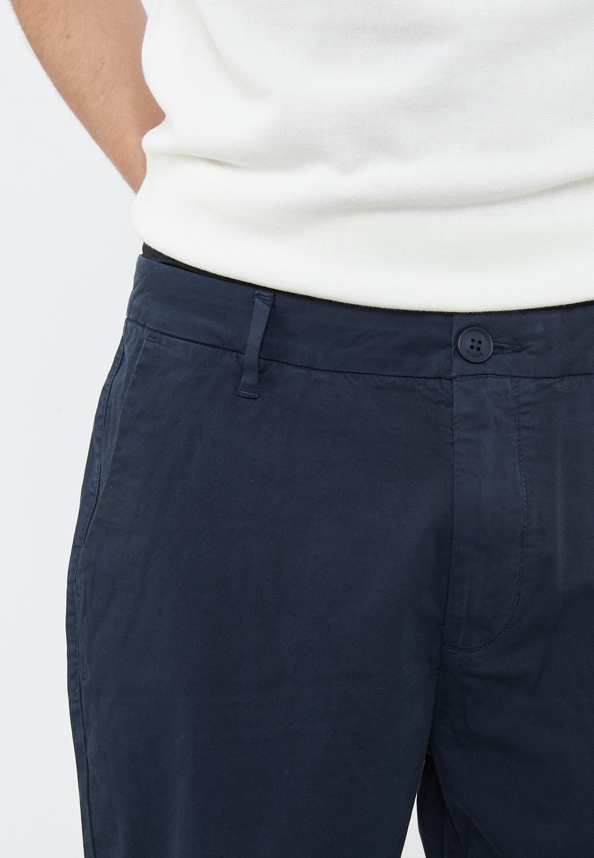 Bermuda chino in cotone navy blue 
