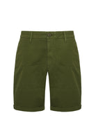 Bermuda chino in cotone verde scuro 