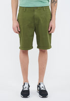 Bermuda chino in cotone verde scuro 