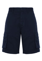 Bermuda cargo in cotone navy blue 