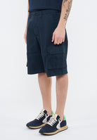 Bermuda cargo in cotone navy blue 