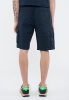 Bermuda cargo in cotone navy blue 