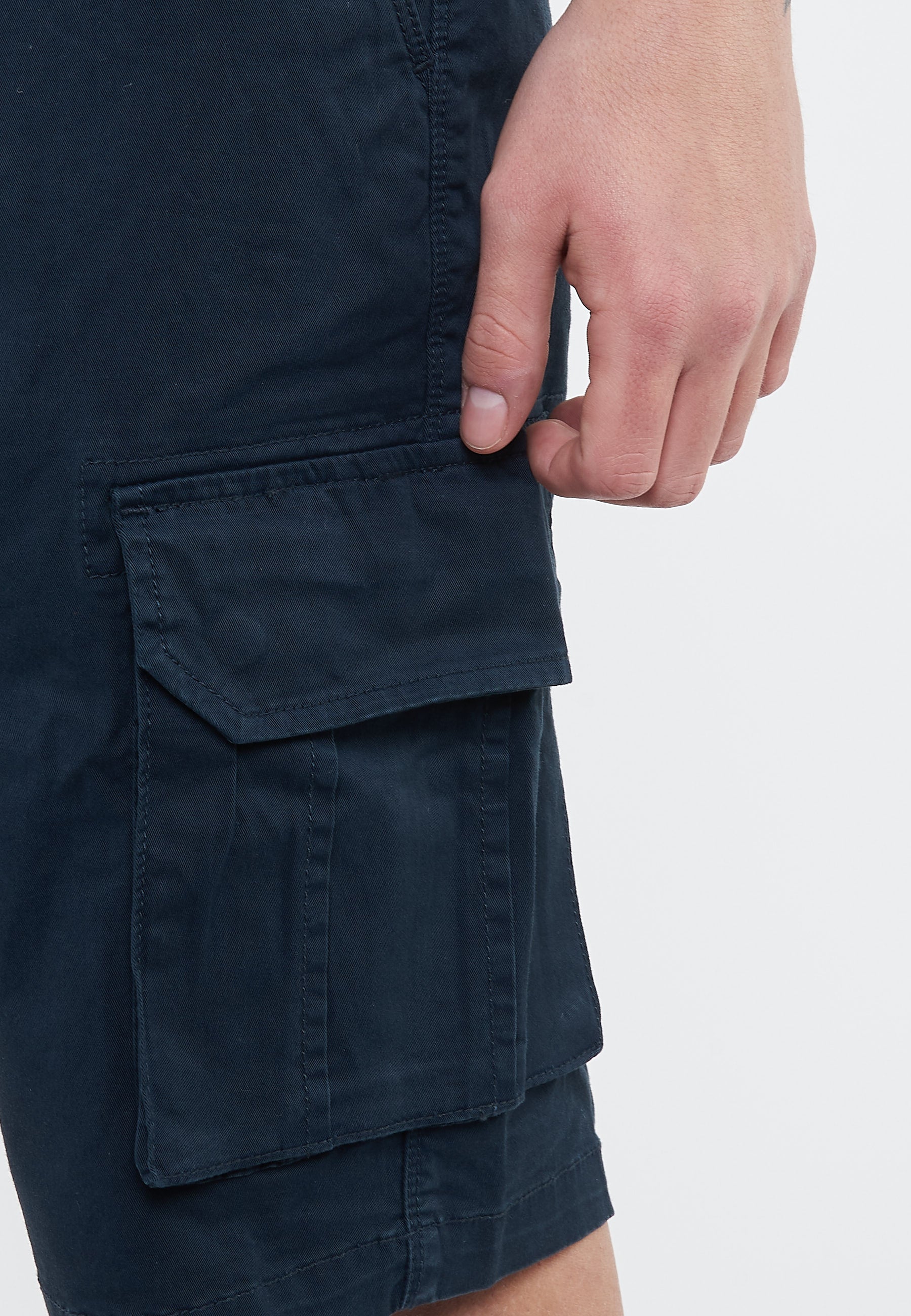 Bermuda cargo in cotone navy blue 