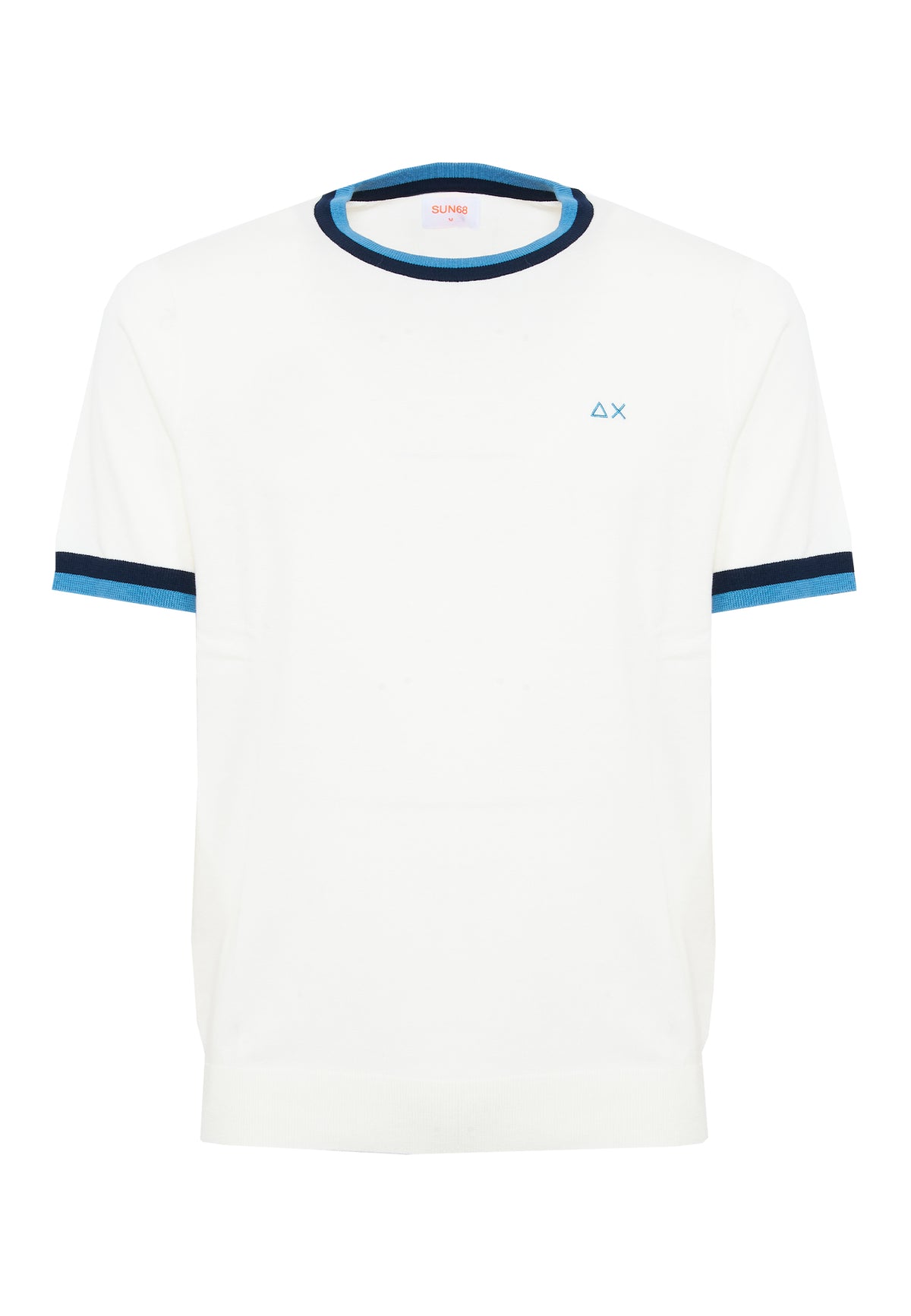Off-white cotton knit t-shirt