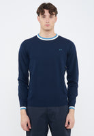 Maglia in cotone blu navy 