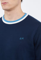 Maglia in cotone blu navy 