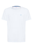 T-shirt girocollo in jersey bianco 