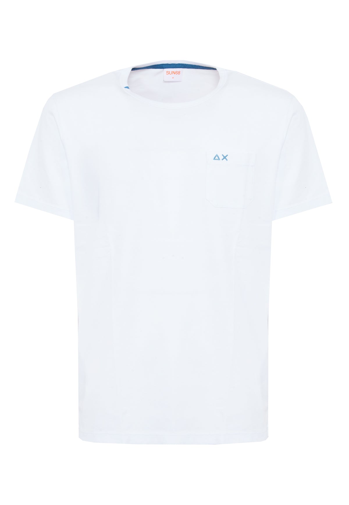 White jersey crew-neck T-shirt