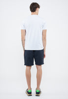 T-shirt girocollo in jersey bianco 
