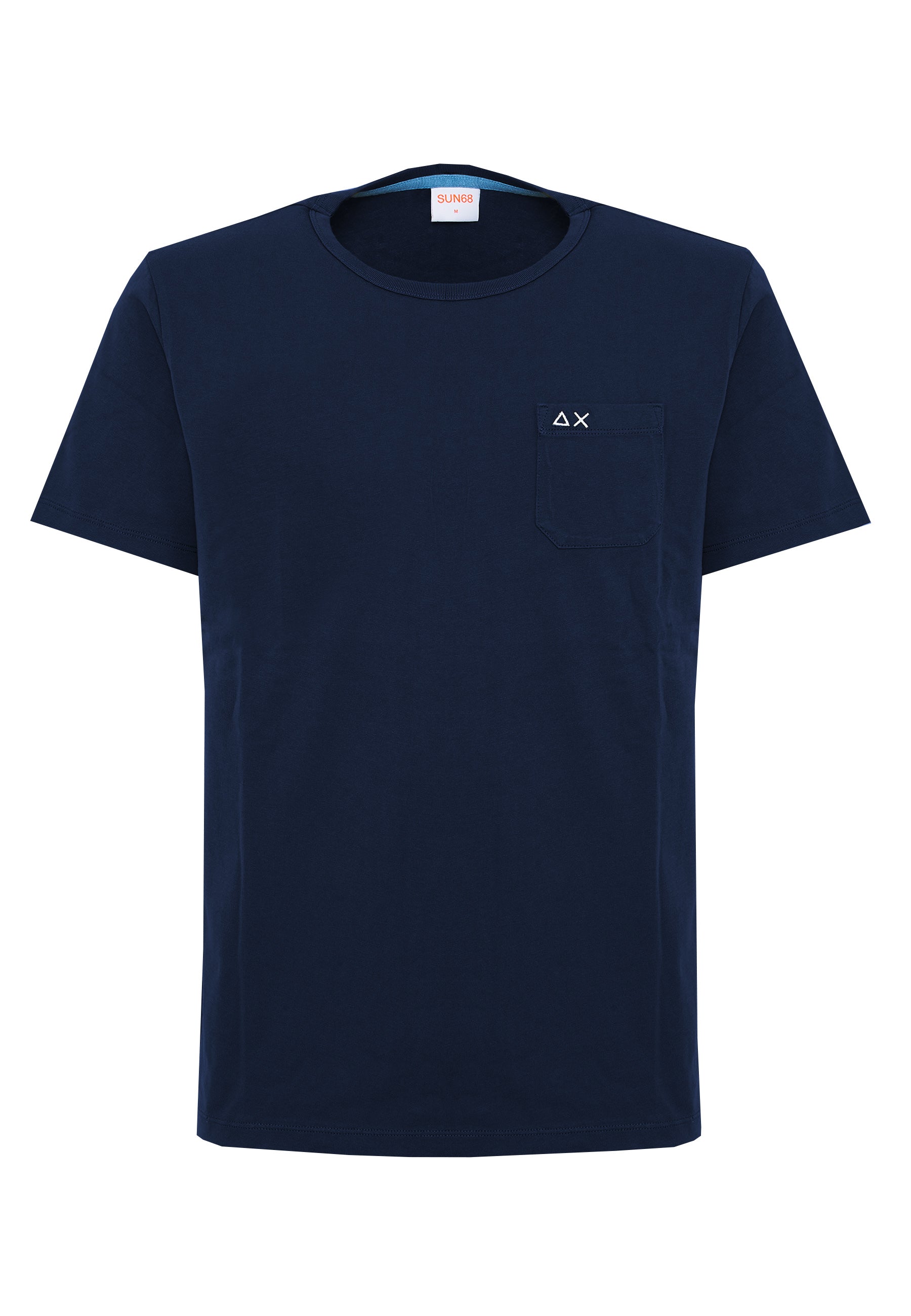 T-shirt girocollo in jersey navy blue 