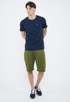 T-shirt girocollo in jersey navy blue 