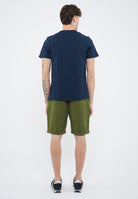 T-shirt girocollo in jersey navy blue 