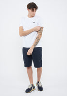 T-shirt con logo sun68 in cotone bianco 
