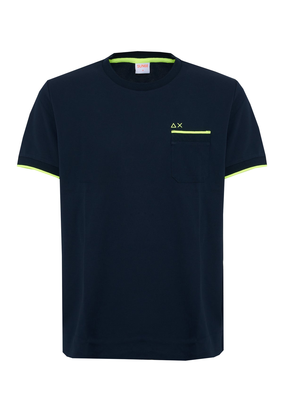 T-shirt in piquet di cotone navy blue 