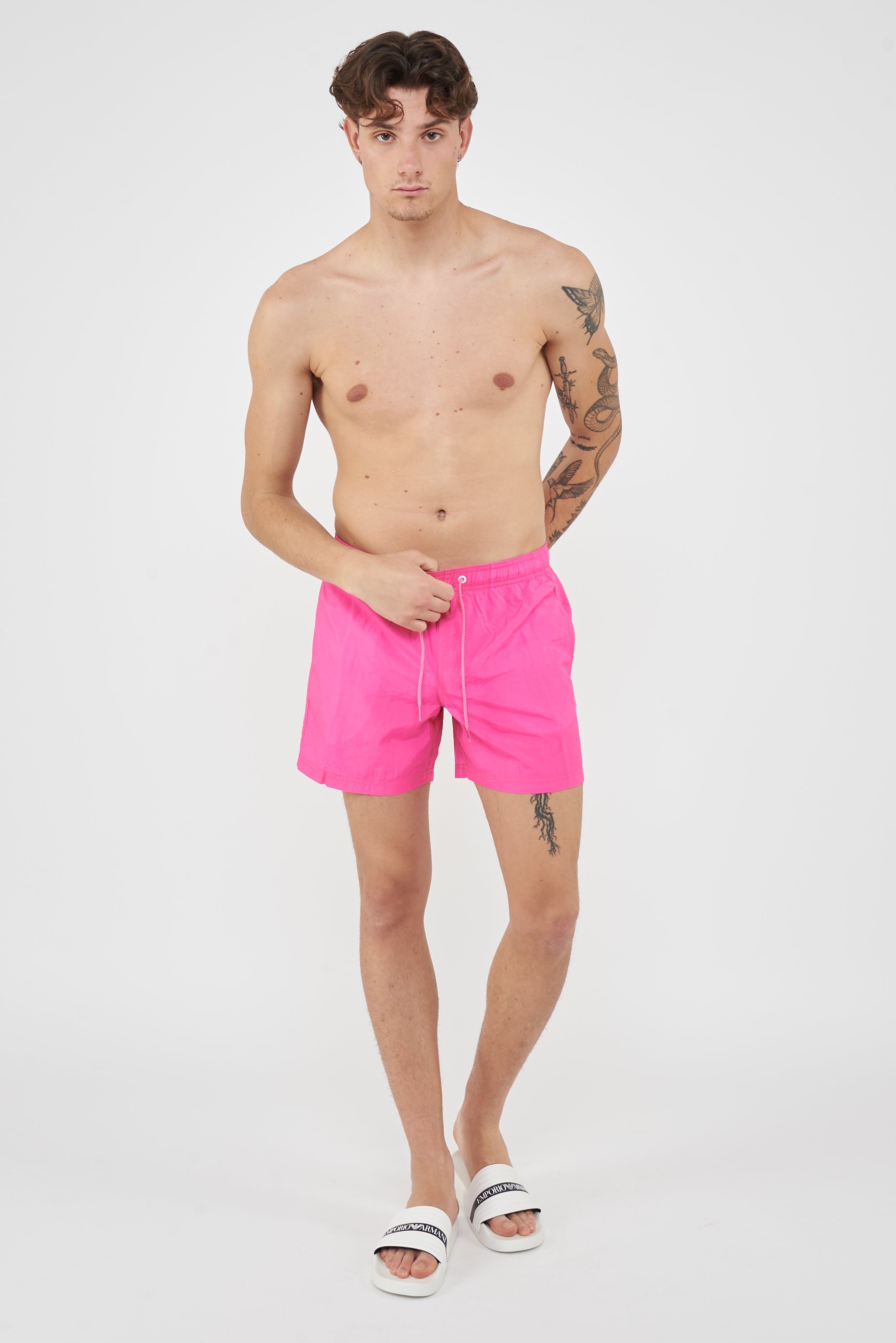 Costume Da Bagno Uomo Corto Vita Elasticata Hippie 01 