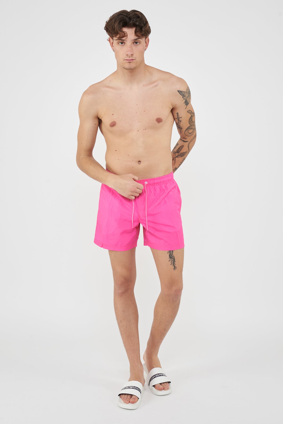 Costume Da Bagno Uomo Corto Vita Elasticata Hippie 01 