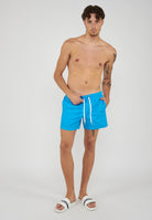 Costume Da Bagno Uomo Corto Con Vita Semi Elasticata Iconic Taffeta Lunar 01 